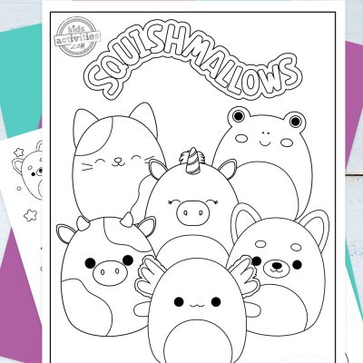 Cutest ever squishmallow coloring pages kids activities blog