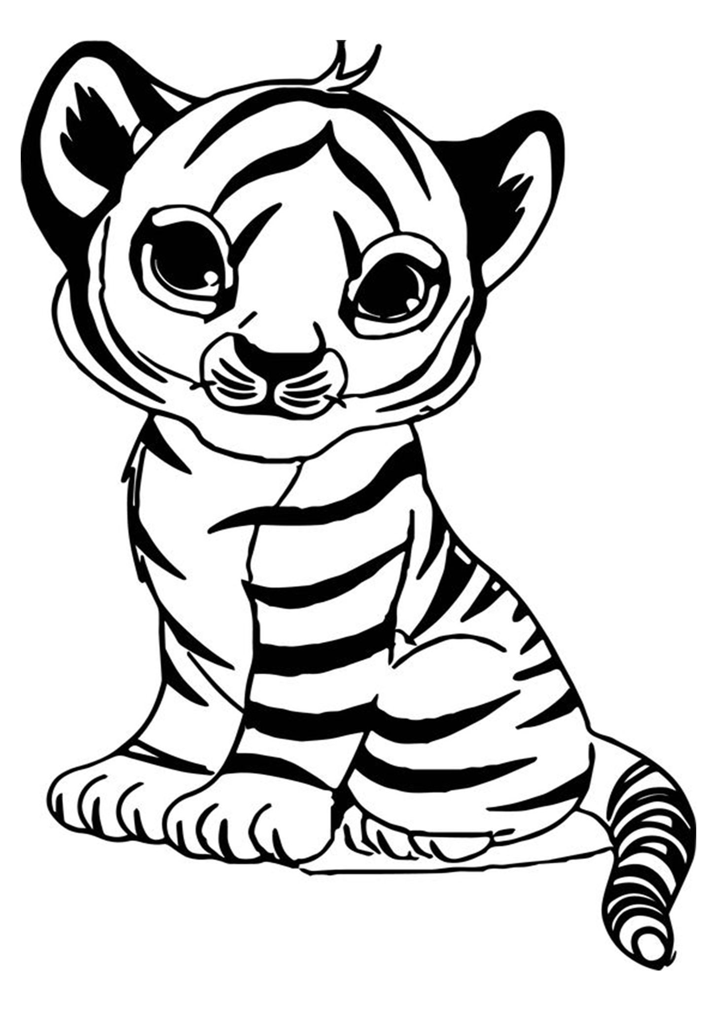 Free easy to print tiger coloring pages zoo animal coloring pages zoo coloring pages animal coloring pages