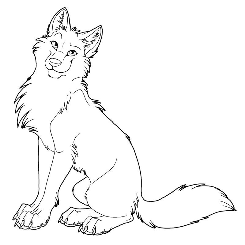 Free printable wolf coloring pages for kids cute wolf drawings wolf colors cute easy animal drawings
