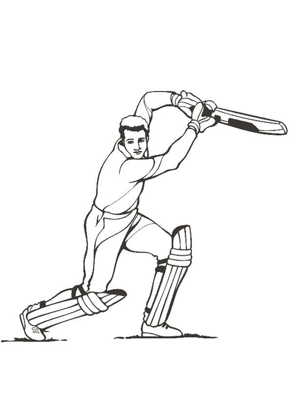Coloring pages printable cricket coloring page