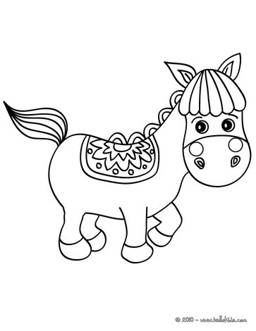 Cute little horse coloring pages