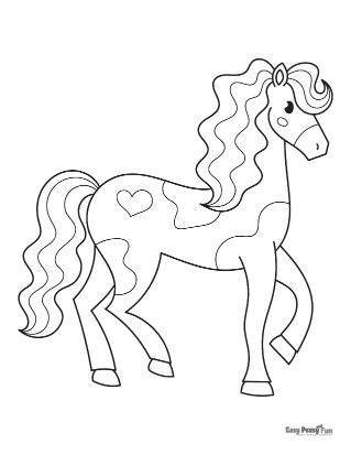 Horse coloring pages