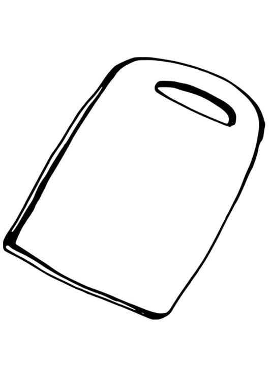 Coloring page cutting board