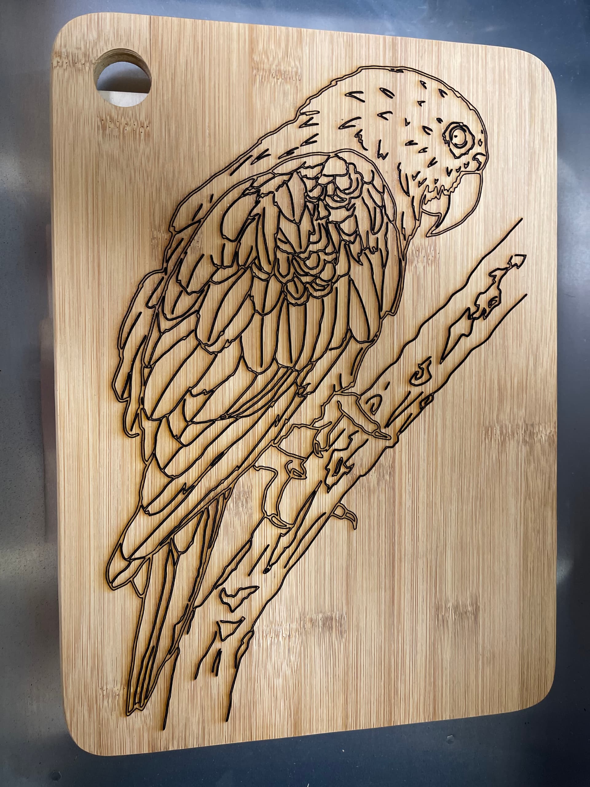 The coloring book cutting board