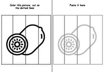Healthy food cuttg skills colorg pages motor skills worksheet by swati sharma