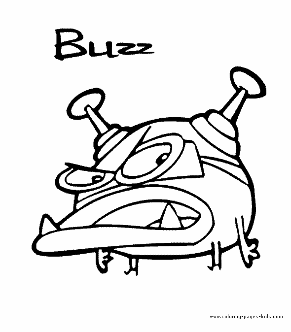 Buzz cyberchase coloring page