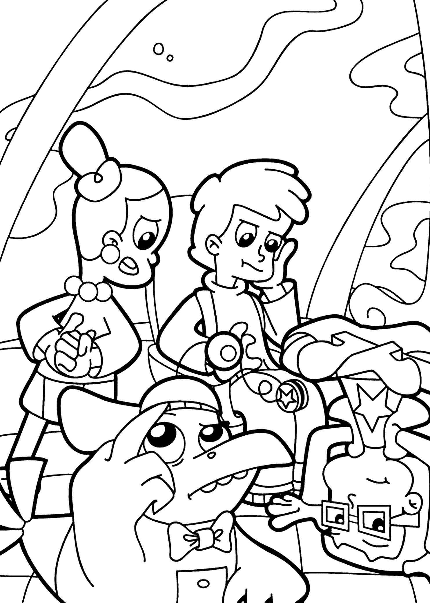 Cyberchase coloring pages for kids printable free