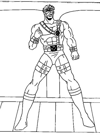 X men coloring page