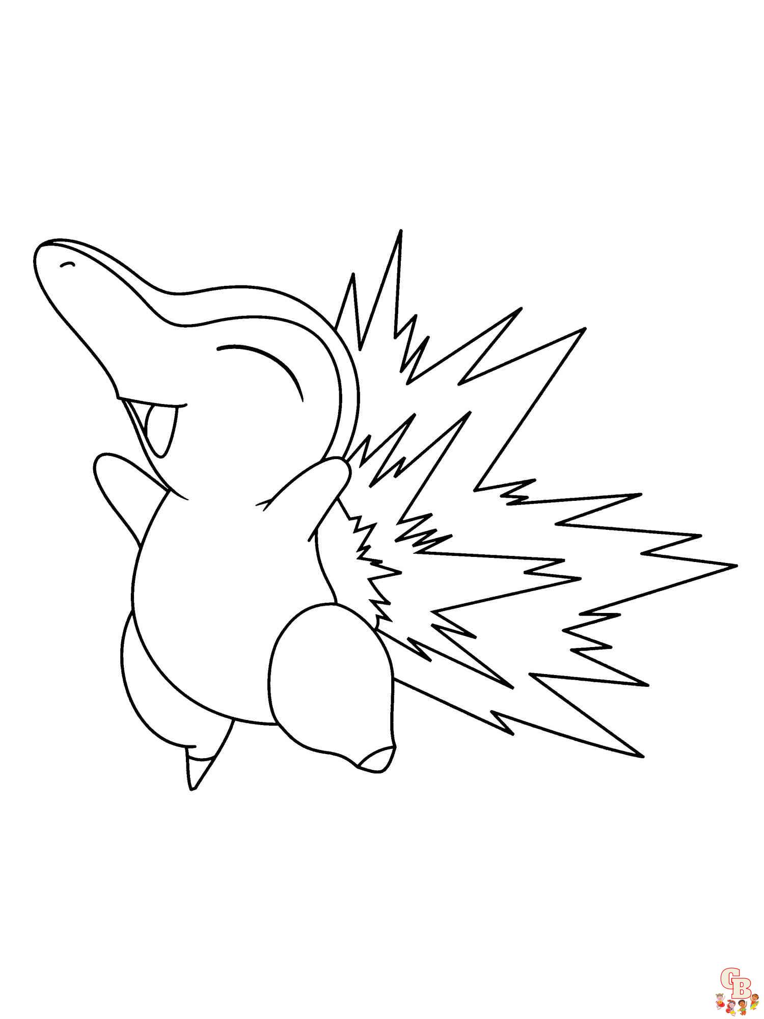 Fargelegg din verden med cyndaquil coloring pages