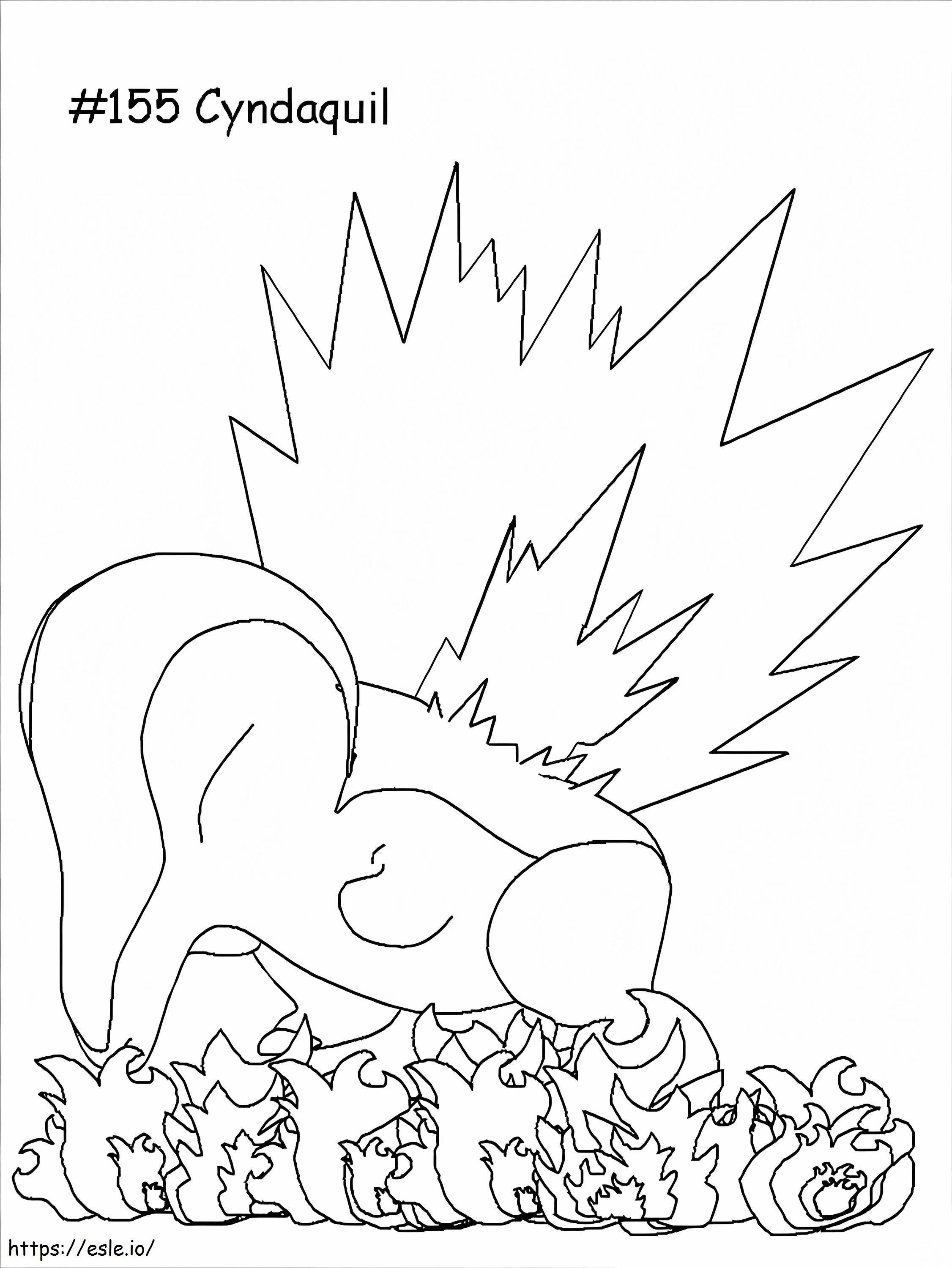 Cyndaquil coloring page