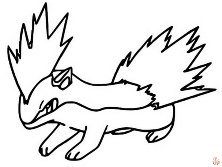 Fun and free quilava coloring pages for kids