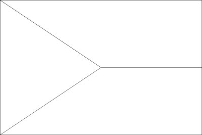 Coloring page for the flag of czech republic