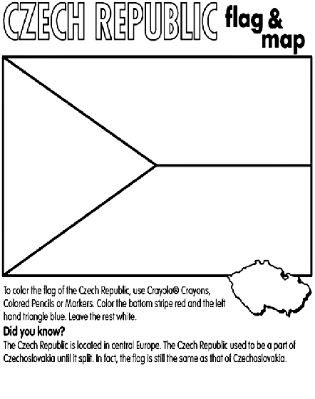 Czech republic coloring page flag coloring pages czech republic republic