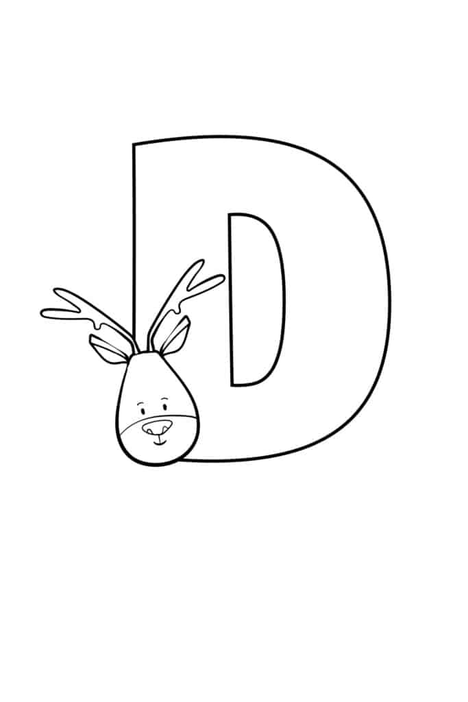 Printable bubble letters outer space letter d