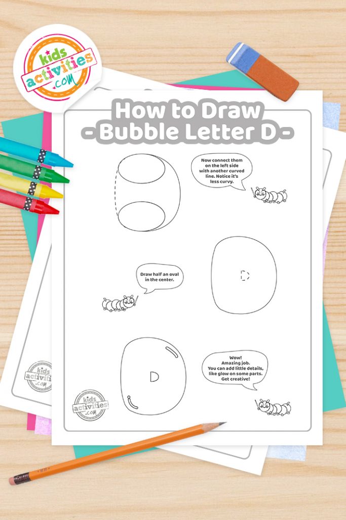 How to draw the letter d in bubble letters graffiti kids activities blog