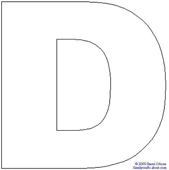 Kids crafts letter d crafts letter d coloring pages