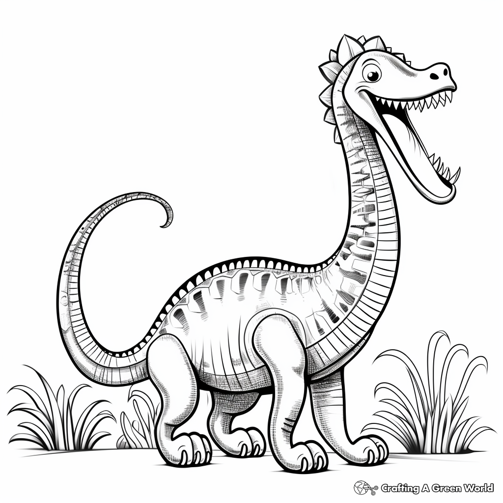 D is for dinosaur coloring pages