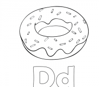 Donut coloring pages printable for free download