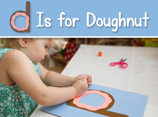 Lowercase letter d craft