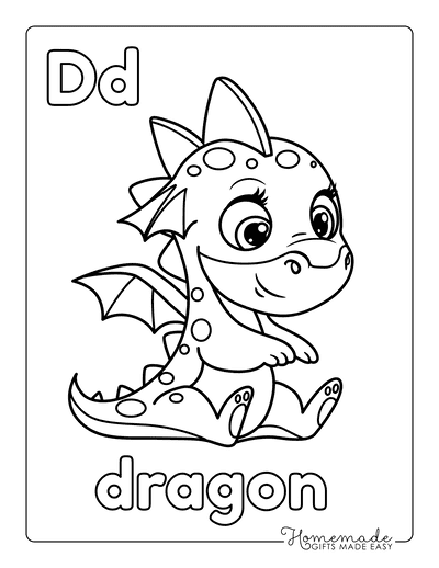 Free dragon coloring pages for kids adults
