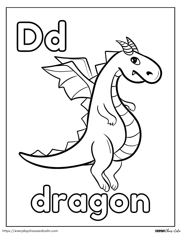 Free dragon coloring pages for kids