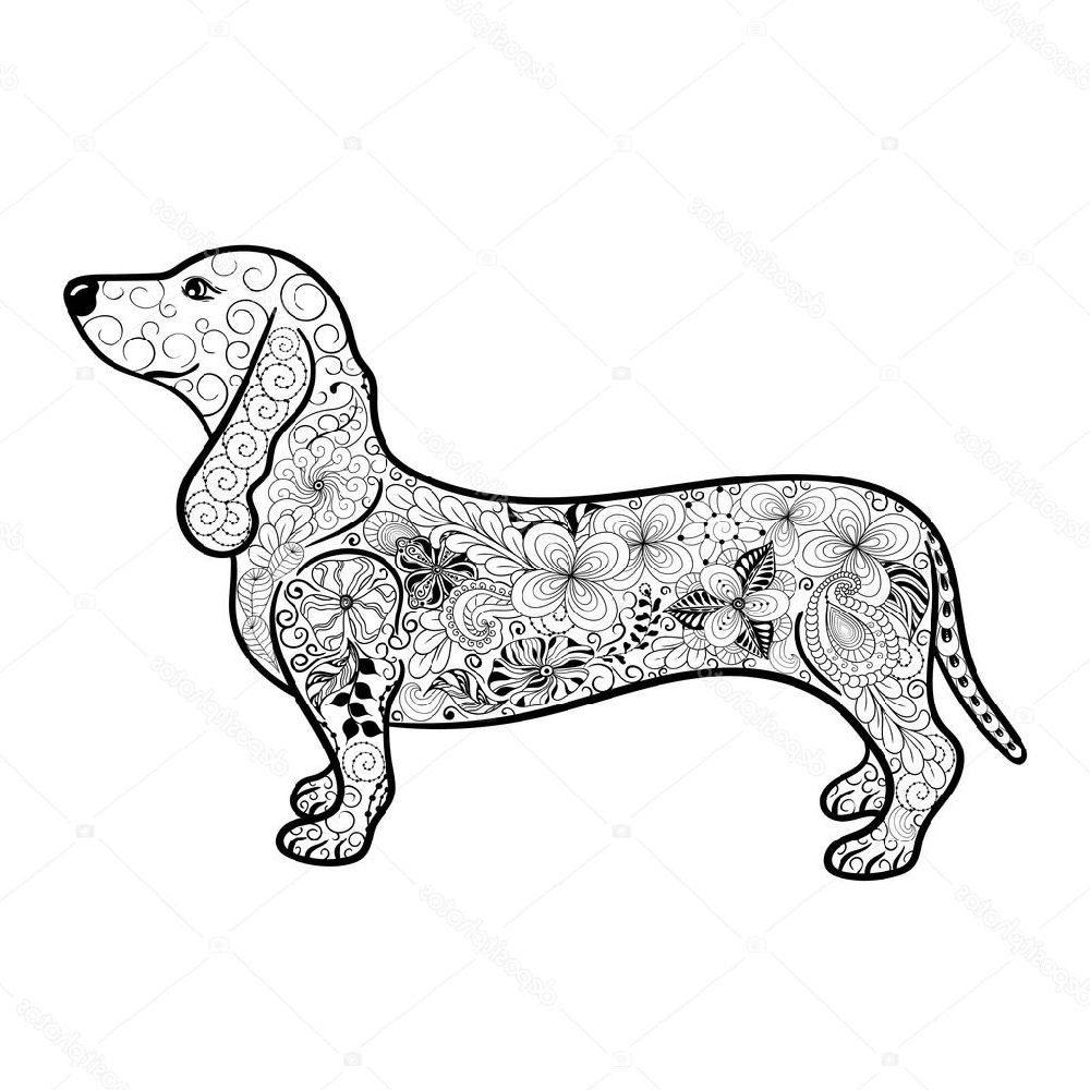 Dachshund coloring pages for adults dog coloring book dog coloring page coloring pages