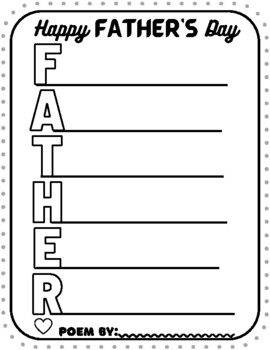 Fathers day poems tpt