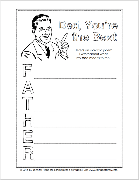Free fathers day printables