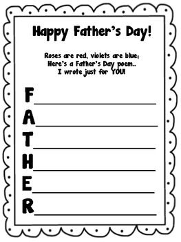 Fathers day acrostic poem freebies fathers day poems acrostic poem fathers day activities