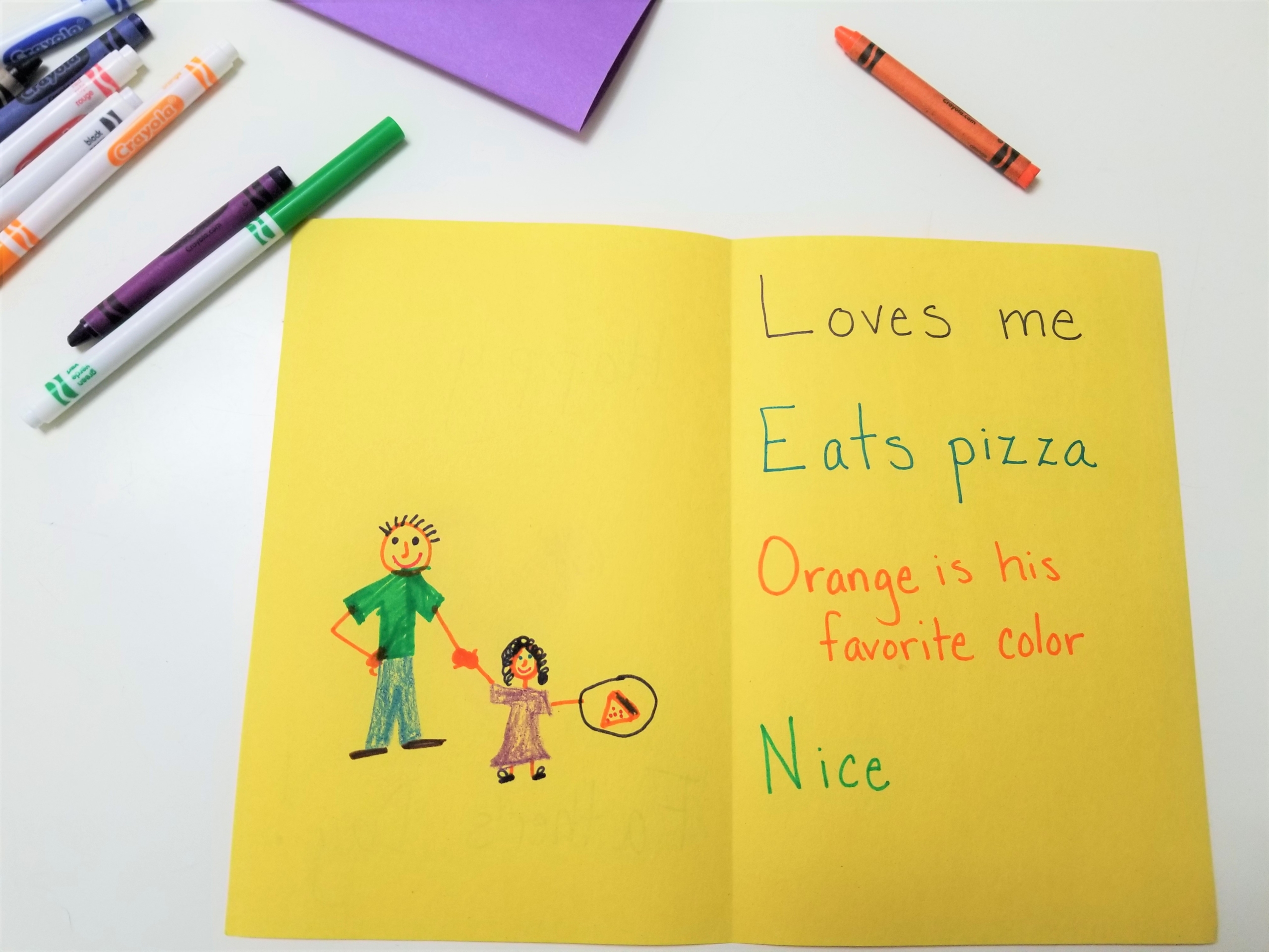 How to help your preschooler make unique fathers day card