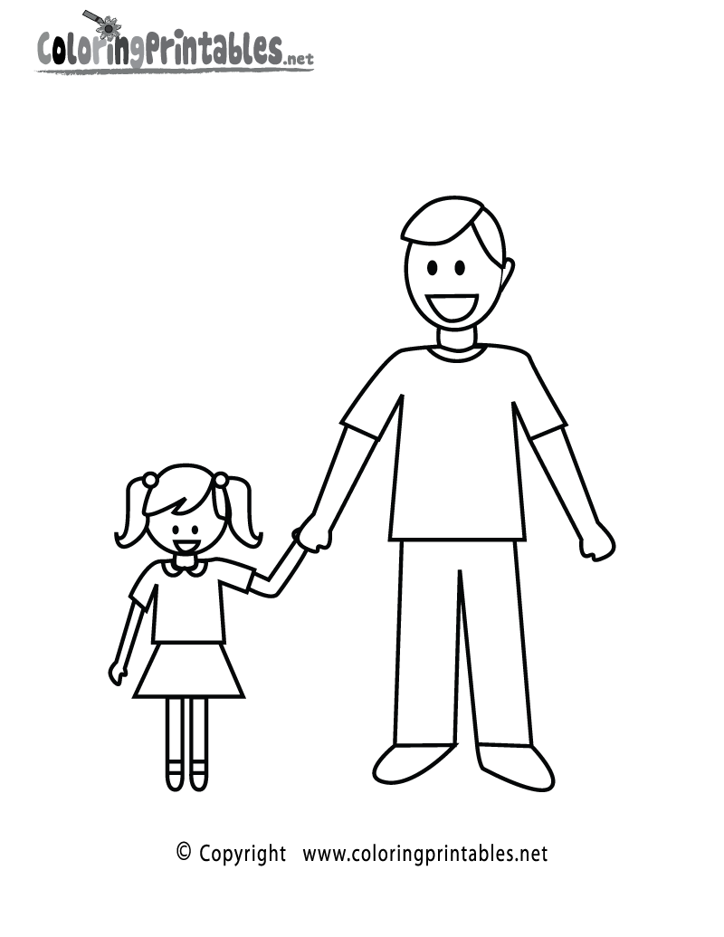 Free printable fathers day coloring page