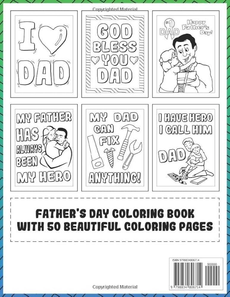 Happy fathers day loring book for kids daddy and me loring book with fantastic loring pages for kids toddlers boys girls large size x great funny gift