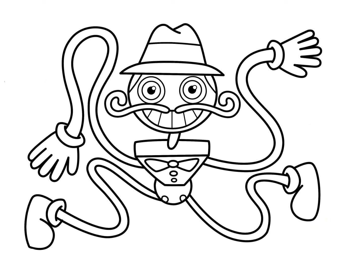 Daddy long legs poppy playtime coloring pages
