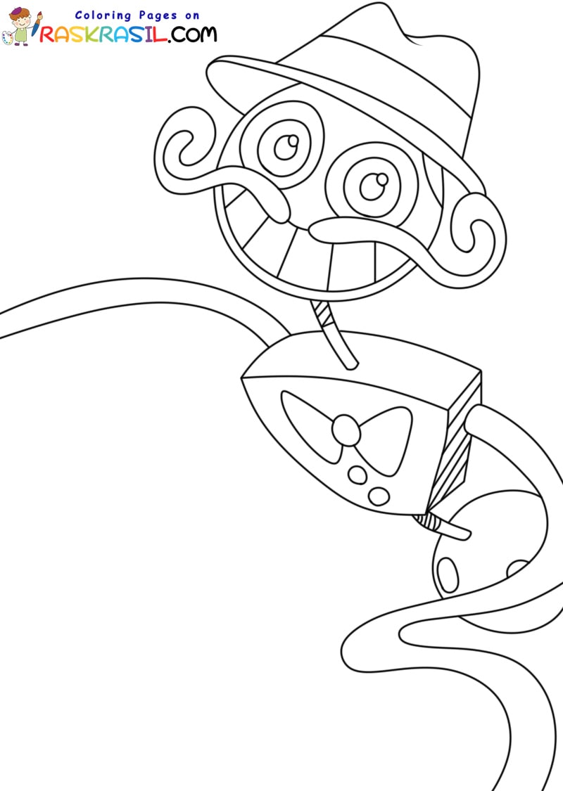 Daddy long legs poppy playtime coloring pages