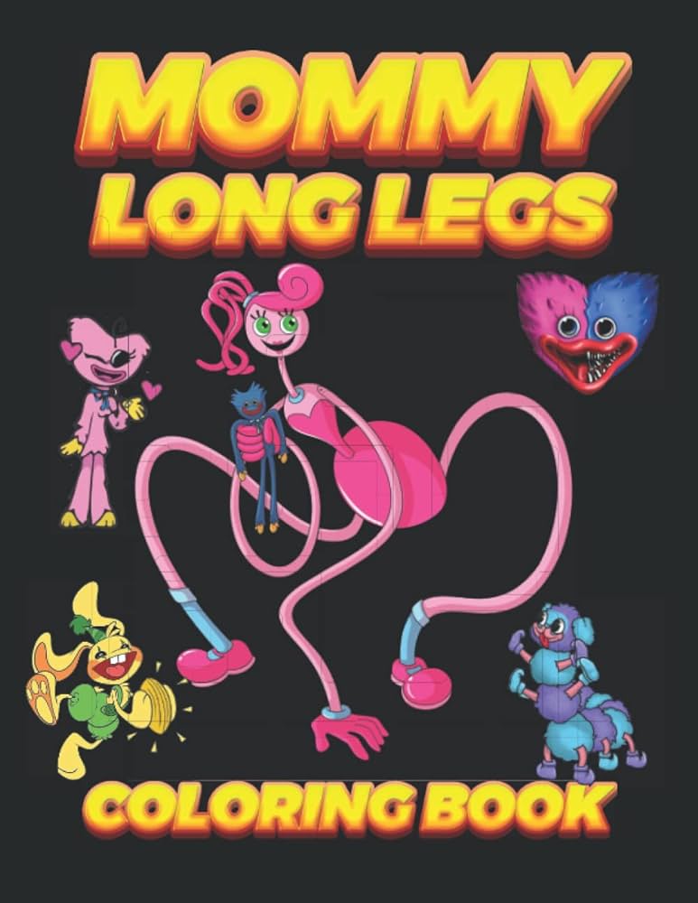 Mommy long legs coloring book new original coloring puppy characters easy coloring for kids boys girls toddlers coloring pages of mommy kissy missy daddy longs legs birthdaygi kissy