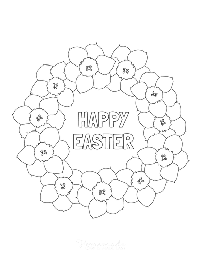 Free easter coloring pages for kids adults