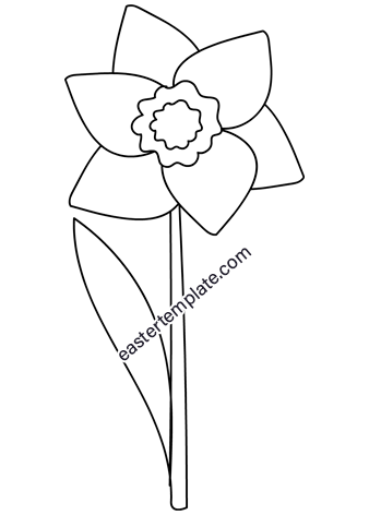 Daffodil coloring page