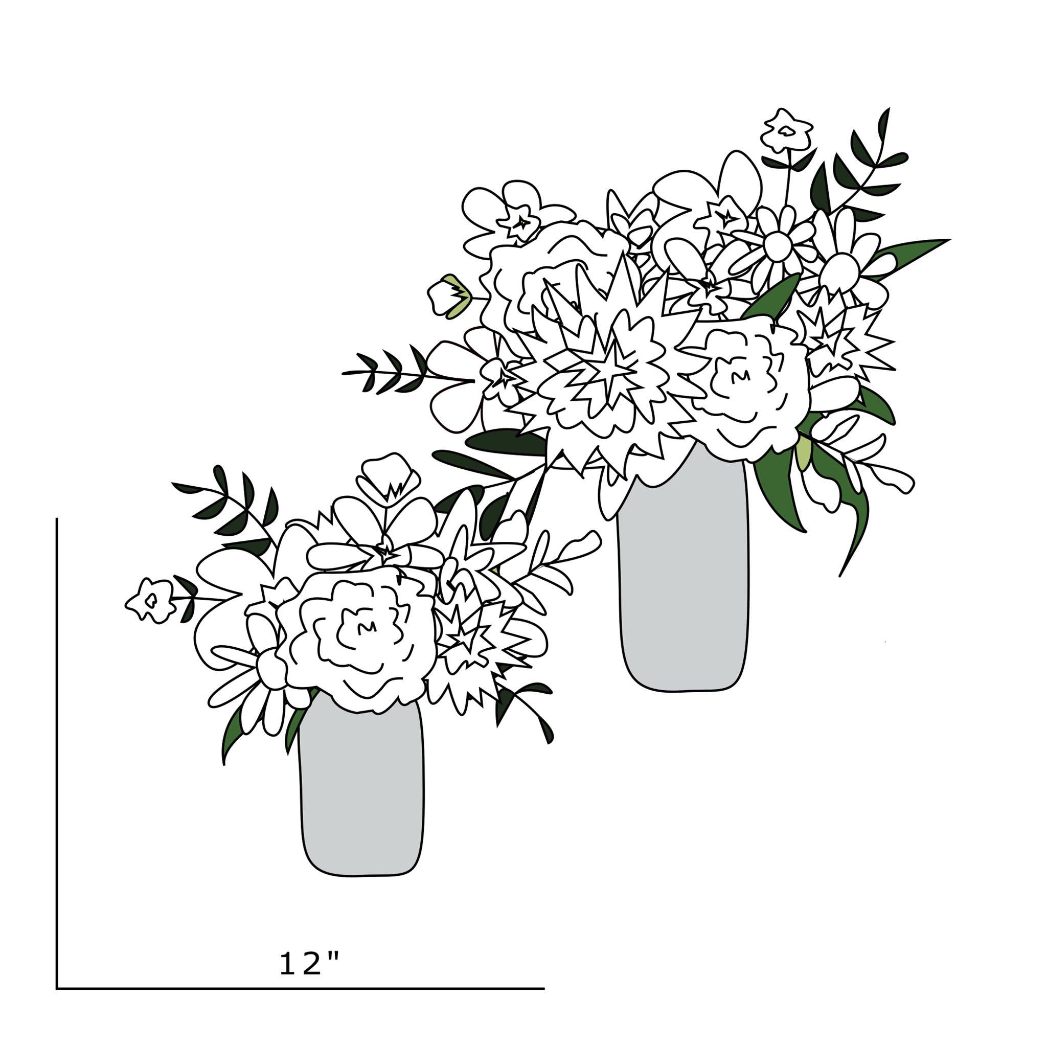 Mason jar arrangement â humble bouquet