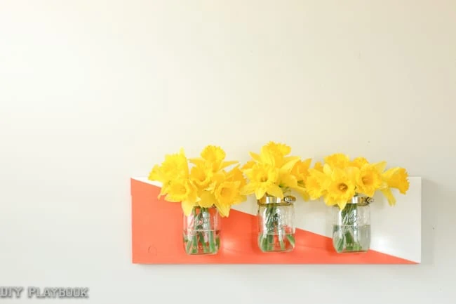 Diy colorful mason jar organizer the diy playbook