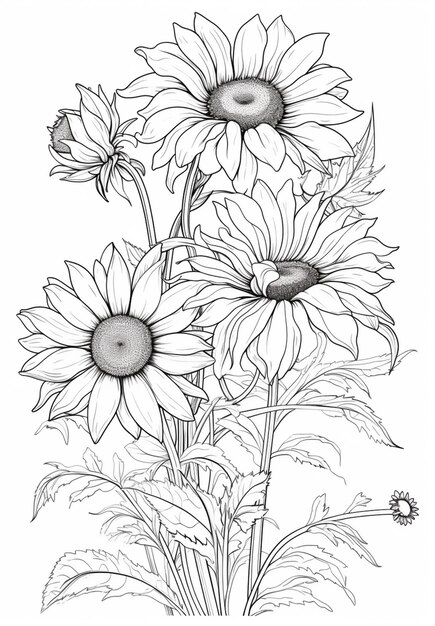 Page daffodil coloring page pictures