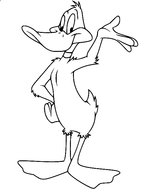 Daffy duck coloring pages printable for free download