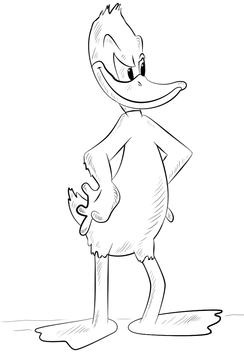Daffy duck coloring pages printable for free download