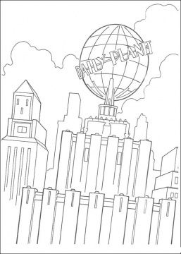 Daily planet superman coloring pages coloring pages cool coloring pages