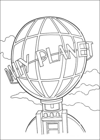 The daily planet globe coloring page free printable coloring pages