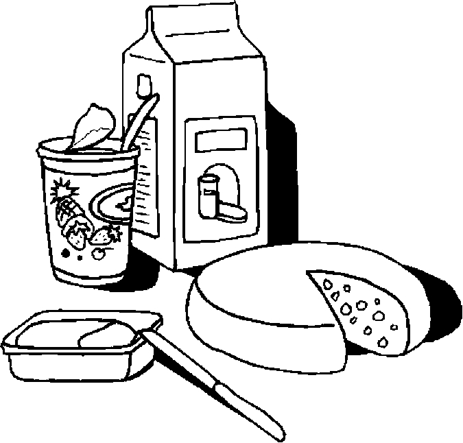 Best dairy coloring pages for kids