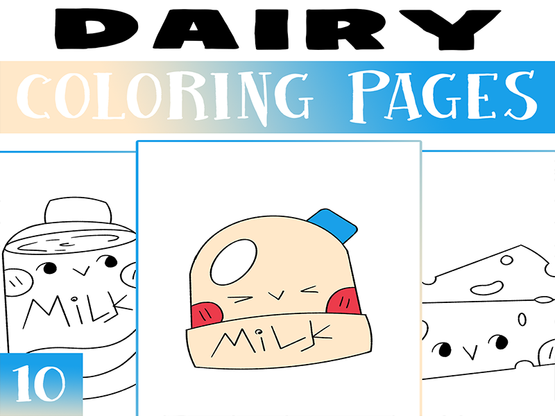 Dairy coloring pages dairy coloring worksheet activity morning works teaching resources