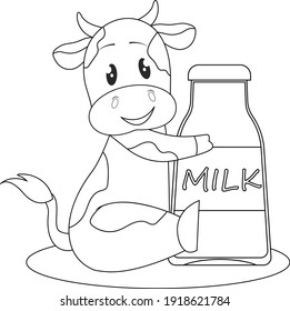 Dairy coloring page royalty
