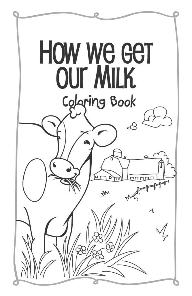 How we get our milk coloring book