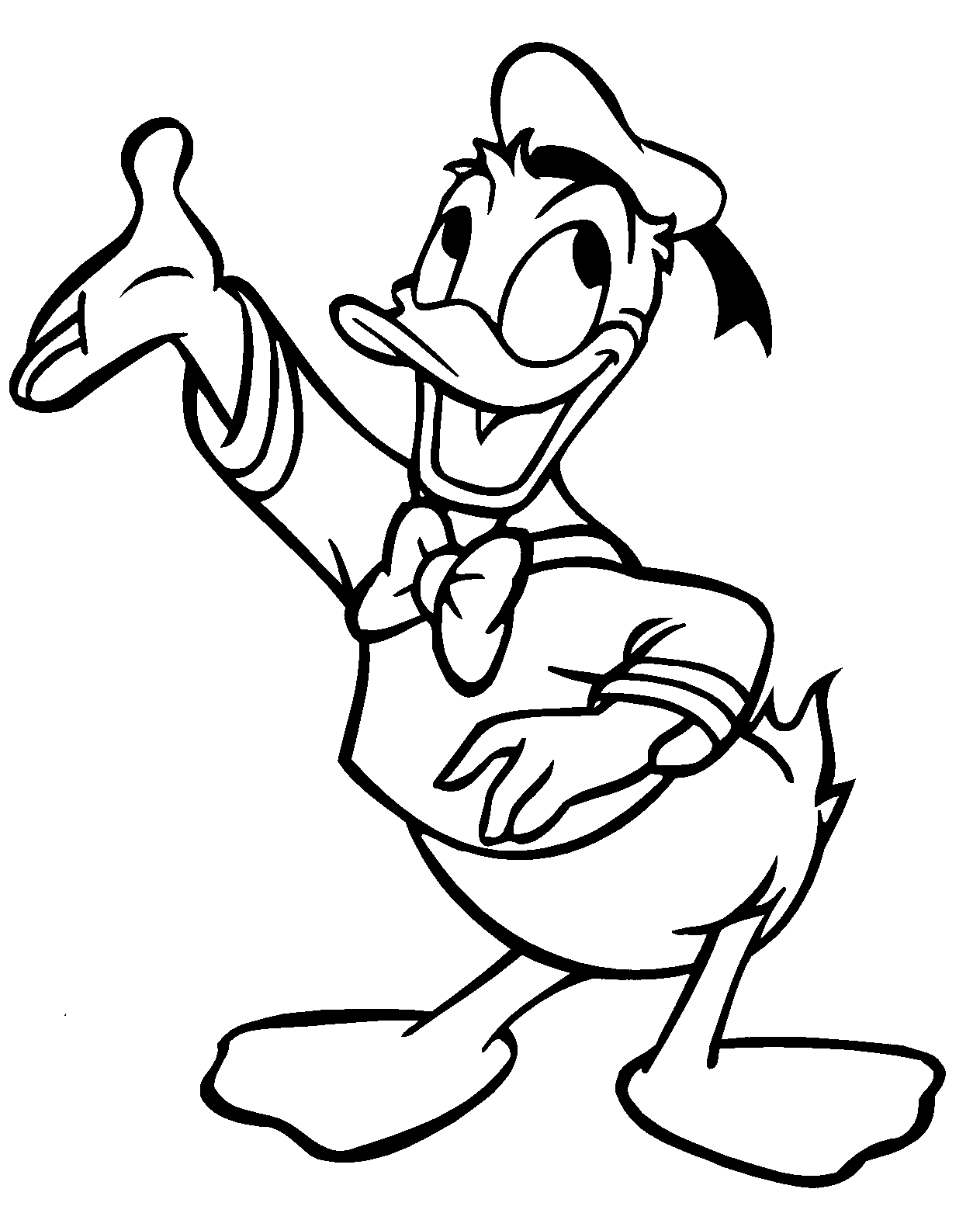 Free printable donald duck coloring pages for kids