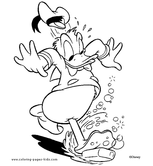 Donald duck daisy coloring pages